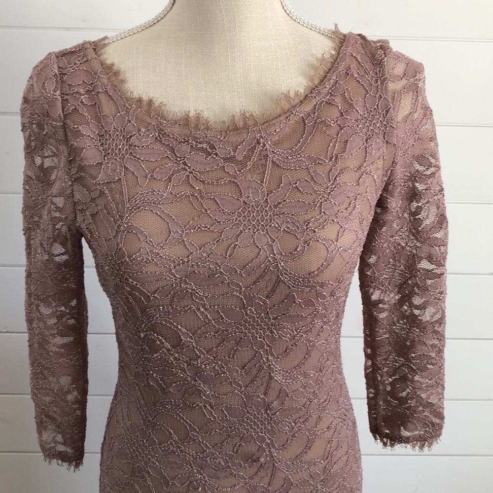 Beautiful taupe lace dress